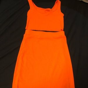 Orange two piece set